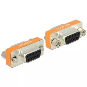   Delock Gender Changer null modem csatlakozó DSUB 9 aljzat > DSUB 9 aljzat csatlakozókkal (DL-65570)
