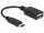 Delock Adapterkábel USB Type-C 2.0 dugó > USB 2.0 A típusú hüvely 15 cm fekete (DL-65579)
