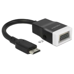   Delock Adapter HDMI-mini C dugó > VGA hüvely audióval (DL-65588)