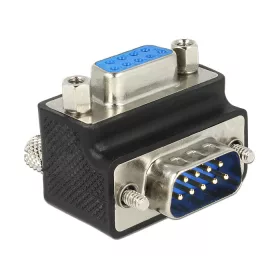   Delock Adapter Sub-D 9 tűs apa > anya 270 -os szögben cserélhető anyával és csavarral (DL-65595)