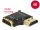 Delock adapter Gyors-sebességű HDMI Ethernettel - HDMI-A anya > HDMI-A apa 4K 90 fokos jobbra fekete