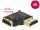 Delock adapter Gyors-sebességű HDMI Ethernettel - HDMI-A anya > HDMI-A apa 4K 90 fokos jobbra fekete (DL-65661)