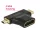Delock Adapter Gyors-sebességű HDMI Ethernettel - HDMI A anya > HDMI mini-C apa + micro-D apa fekete (DL-65666)