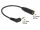 Delock audiokábel Sztereó jack 2,5 mm-es 3 tűs apa > sztereó jack 3,5 mm-es 4 tűs anya szögletes (DL-65674)