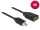 Delock kábel Gyors-sebességű HDMI Ethernettel - HDMI micro-D apa véggel / HDMI-A anya 3D 4K 20 cm (DL-65687)
