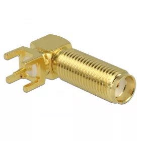 Delock SMA Jack 90  PCB menethosszúság 16 mm (DL-65848)