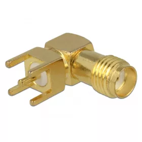 Delock SMA Jack 90  PCB menethossza 5 mm (DL-65849)