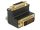 Delock Adapter DVI 24+1 dugó > DVI 24+5 90 fokban ívelt hüvely