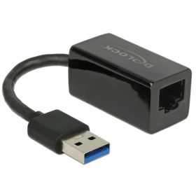   Delock Adapter SuperSpeed USB (USB 3.1 Gen 1) USB A-típusú csatlakozó > Gigabit LAN 10/100/1000 Mbps (DL-65903)