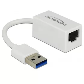   Delock Adapter SuperSpeed USB (USB 3.1 Gen 1) USB A-típusú csatlakozó > Gigabit LAN 10/100/1000 Mbps (DL-65905)