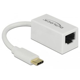   Delock Adapter SuperSpeed USB (USB 3.1 Gen 1) USB Type-C csatlakozódugóval > Gigabit LAN 10/100/100 (DL-65906)