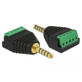   Delock Adapter Stereo jack 4,4 mm-es csatlakozó   sorkapocs blokk 5 tűs (DL-65948)