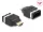 Delock HDMI autóipari adapter HDMI-E anya HDMI-A dugóhoz, 4K 60 Hz (DL-65963)