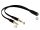 Delock Headset adapter 1 x 3,5 mm-es 4-tűs anya sztereo jack - 2 x 3,5 mm-es, 3-tűs apa sztereo jack