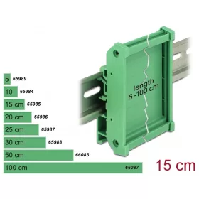 Delock Laprögzítő 15 cm hosszú DIN Rail-ekhez (DL-65985)