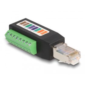   Delock RJ45 apa Cat.5e - Terminal Block Adapter 90 -ban hajlított (DL-66048)