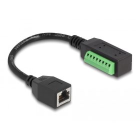   Delock RJ45 Kábel Cat.5e anya - Terminal Block Adapter 21,5 cm (DL-66053)