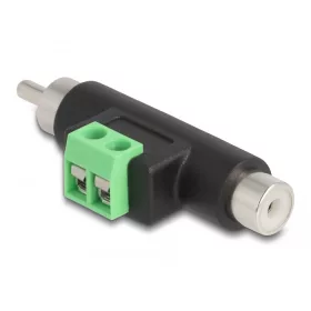   Delock RCA apa és RCA anya - Terminal Block Adapter (DL-66056)