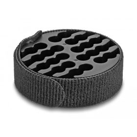   Delock Kábelrendező tépőzáras kábelkötegelővel fekete színben (DL-66057)