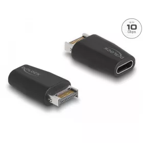   Delock Adapter USB 3.2 kulcs A apa -USB Type-C  anya fekete (DL-66059)