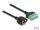 Delock RJ45 kábel Cat.6 anya - Terminal Block Adapter beépíthető, 2 m hosszú, 2 részes