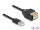 Delock A-típusú USB 2.0 kábel apa - terminal block adapter lenyomó gombbal 15 cm