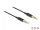Delock Sztereo jack kábel 3,5 mm 4 tus apa- apa Ultra Slim, 0,5 m, fekete (DL-66075)