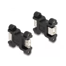   Delock USB 2.0 adapter A típusú anya-B típusú anyához csavaros csatlakozással (DL-66076)
