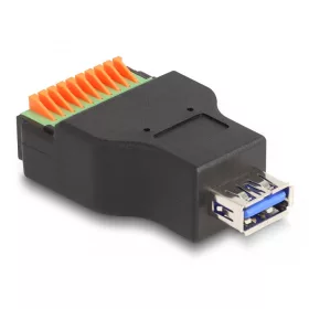   Delock USB 3.2 Gen 1 A-típusú anya - Terminal Block Adapter lenyomó gombbal (DL-66239)