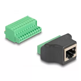   Delock RJ50 anya - Terminal block adapter nyomógombbal (DL-66244)