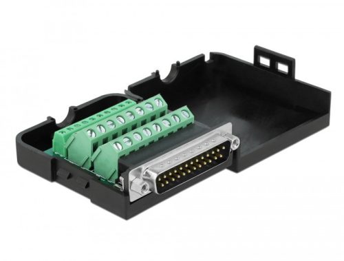 Delock DB25 párhuzamos adapter apa   26 tűs kapocstest házzal 