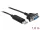 Delock USB 2.0 soros RS-232 adapterhez kompakt soros konnektor házzal (DL-66281)