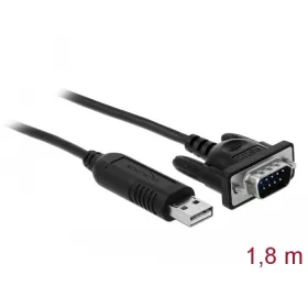   Delock USB 2.0 soros RS-232 adapterhez kompakt soros konnektor házzal (DL-66282)