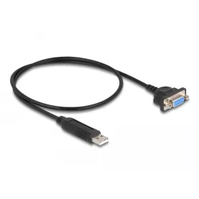   Delock USB 2.0 soros RS-232 adapterhez kompakt soros konnektor házzal 50 cm FTDI (DL-66453)