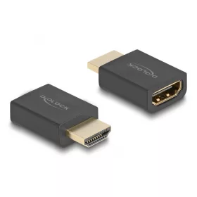   Delock Nagy sebességű HDMI Ethernet adapterrel apa - anya 8K 60 Hz fekete (DL-66460)