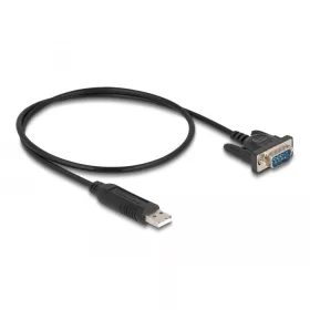   Delock USB 2.0 soros RS-232 adapterhez kompakt soros konnektor házzal 50 cm FTDI (DL-66461)