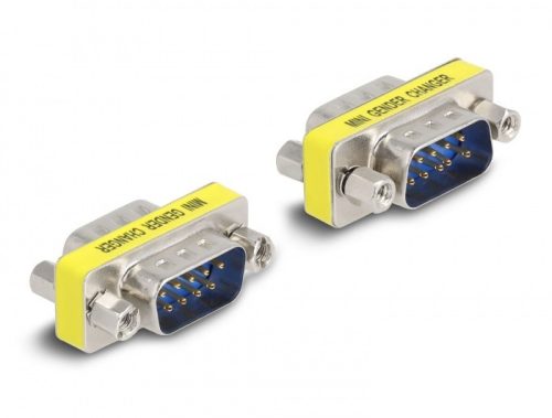 Delock D-Sub 9 pin Gender Changer apa - apa (anyákkal) 2 db.-os