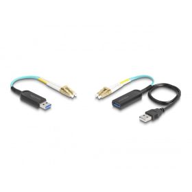  Delock A-típusú USB 10 Gbps bővítő szett LC Duplex kábellel (DL-66466)
