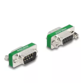   Delock RF/EMI interferencia elnyomó szűrő D-Sub 9 tűs apa   anya aluláteresztő szűrő képességgel (DL-66476)