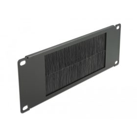 Delock 10 , fekete, 2U-s kábelrendező kefe (DL-66481)