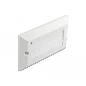  Delock Kábelrendező keret fehér fésűsávokkal 146 x 86 mm (DL-66496)