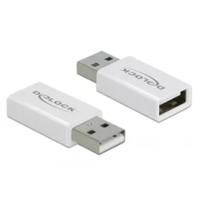   Delock USB 2.0 Adapter - A-típusú apa csatlakozó - A-típusú anya csatlakozó adat blokkoló (DL-66530)
