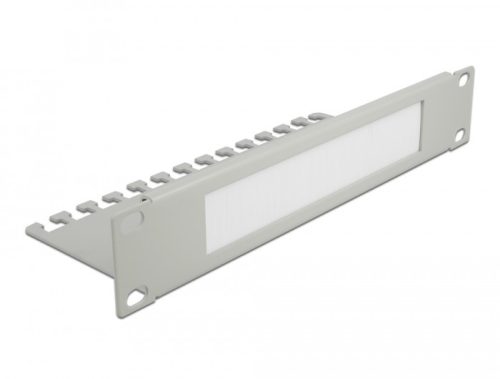 Delock 10" kábelrendező fésűs panel 1U, szürke