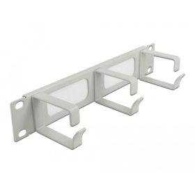   Delock 10" kábelrendező fésűs panel, 3 hurokkal 1U, szürke (DL-66541)