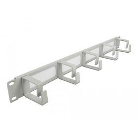   Delock 19" kábelrendező fésűs panel, 5 hurokkal 1U, szürke (DL-66544)