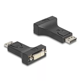   Delock Adapter DisplayPort 1.1-dugós csatlakozó   DVI-csatlakozóhüvely passzív fekete (DL-66615)
