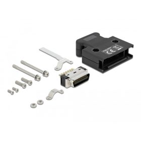   Delock 26 tűs kerettel rendelkező MDR fokos forrasztott csatlakozás apa (DL-66623)