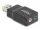 Delock Külső USB hangkártya 2 x 3,5 mm-es sztereo jack Plug & Play audio adapterrel személyi számítógépekhez, laptopokhoz és Mac rendszerekhez fekete (DL-66634)