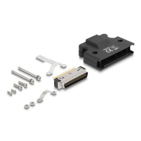   Delock 50 tűs kerettel rendelkező MDR fokos forrasztott csatlakozás apa (DL-66635)