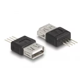 Delock Adapter A-típusú USB 2.0 anya   4 tű (DL-66653)